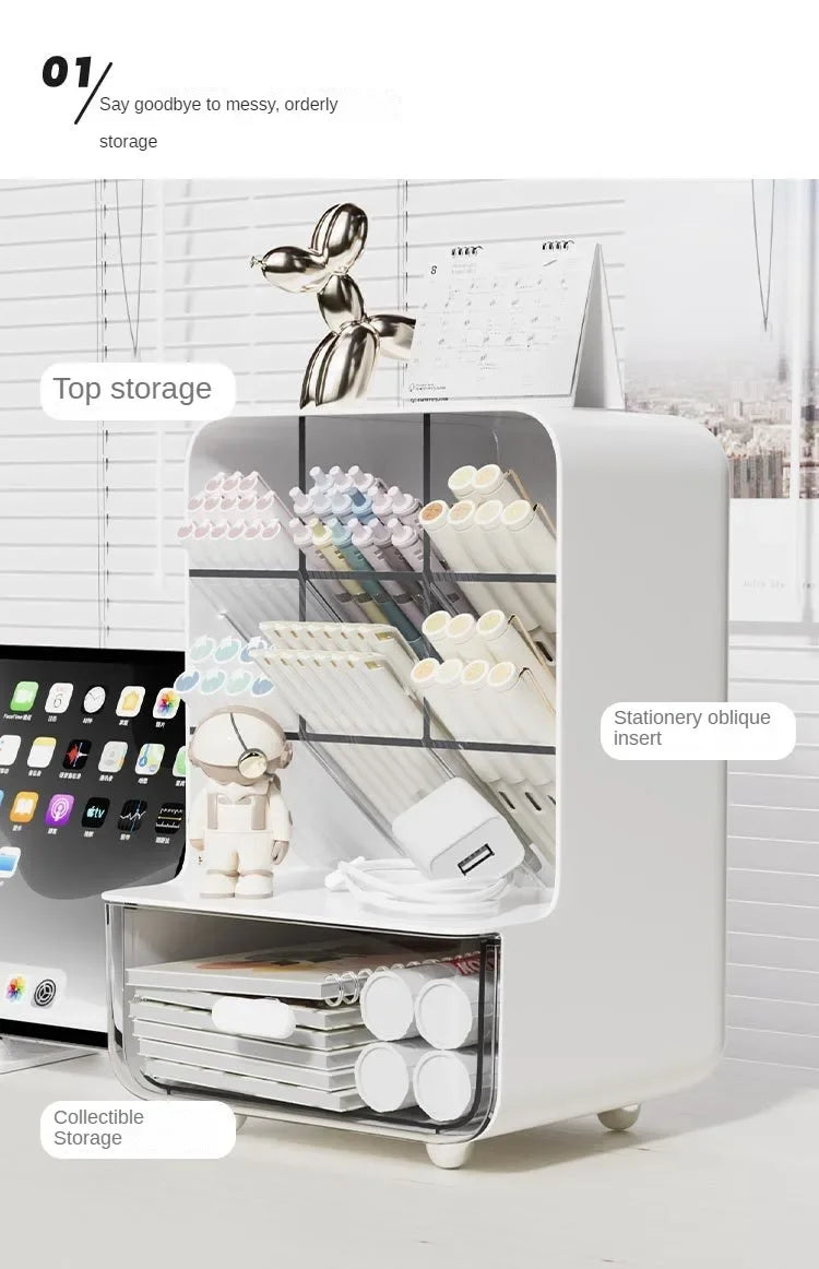 Slanted Pen & Stationery Holder