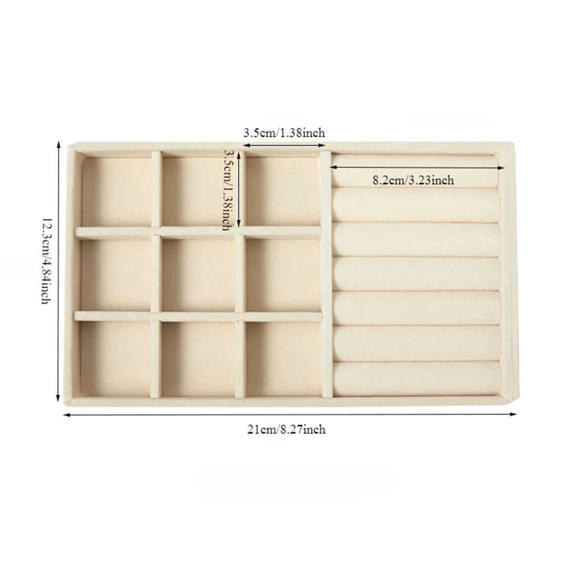 Velvet Jewellery Display Tray