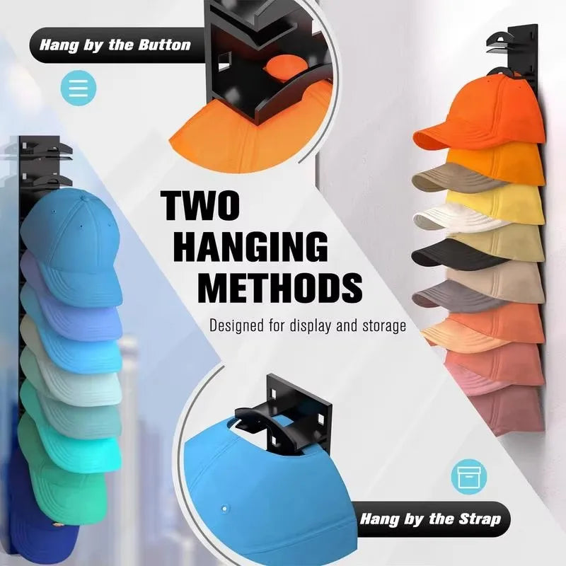 Wall-Mounted Cap & Hat Rack