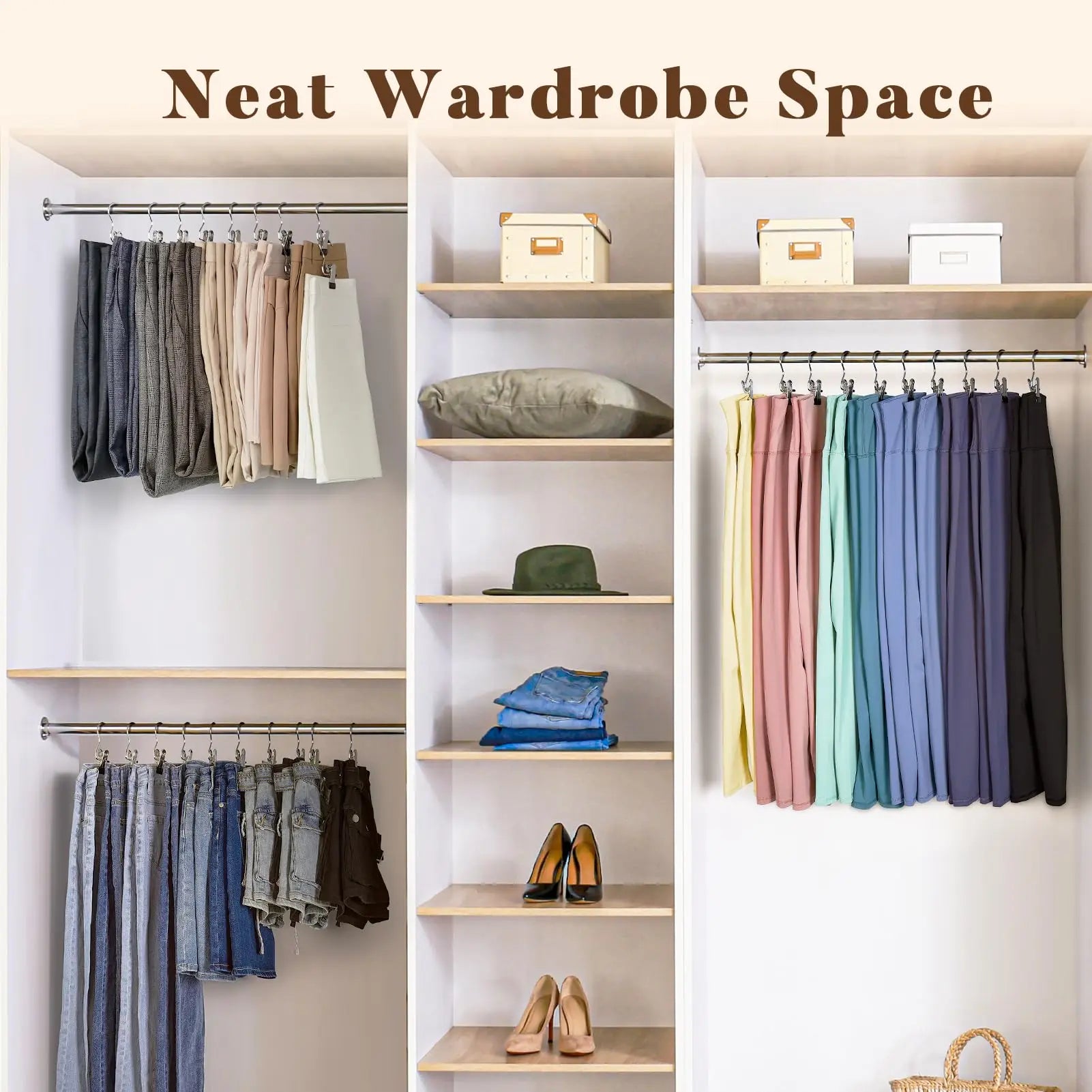 Stainless Steel Clothespins with Hooks