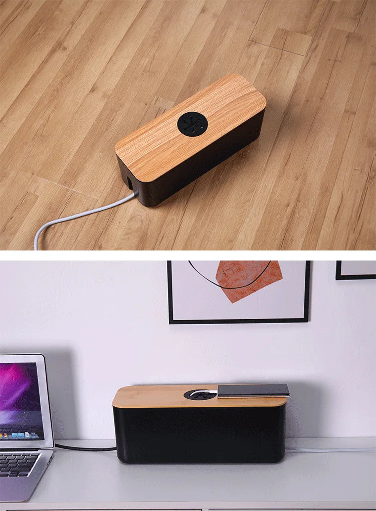 Wooden Cable Storage Box