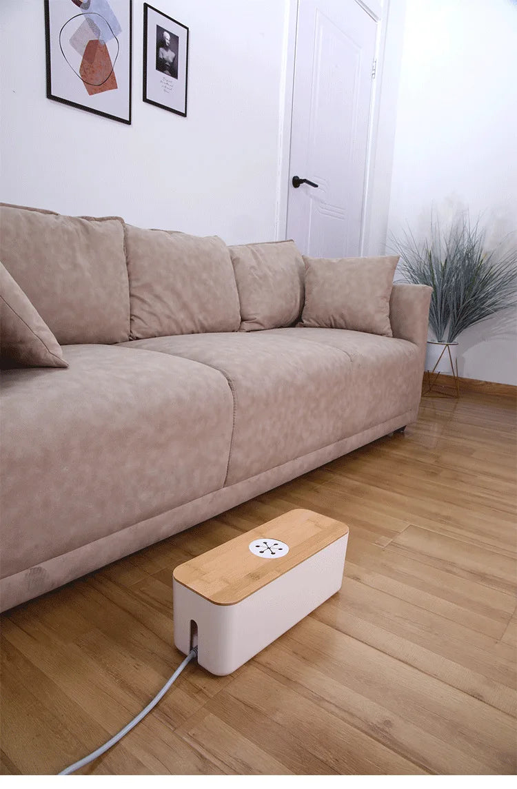 Wooden Cable Storage Box