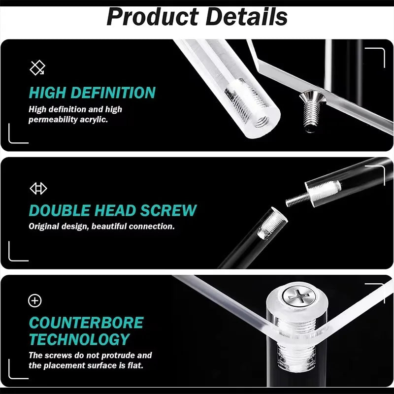 Tier Clear Acrylic Display Riser