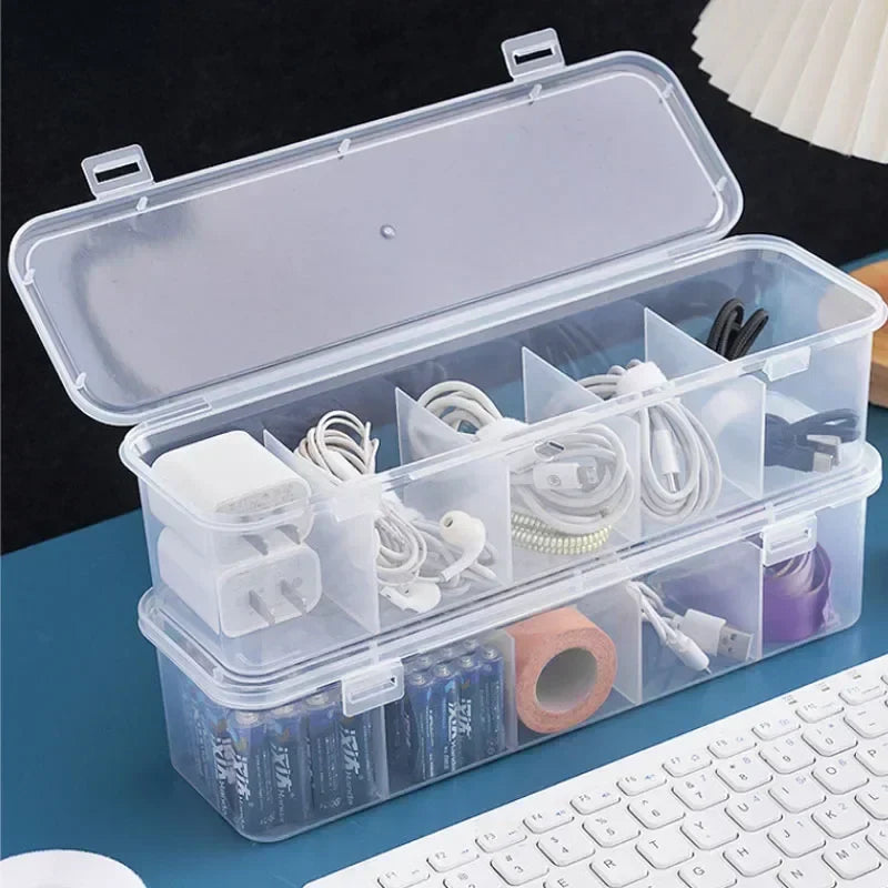 Transparent Data Cable Organizer Case